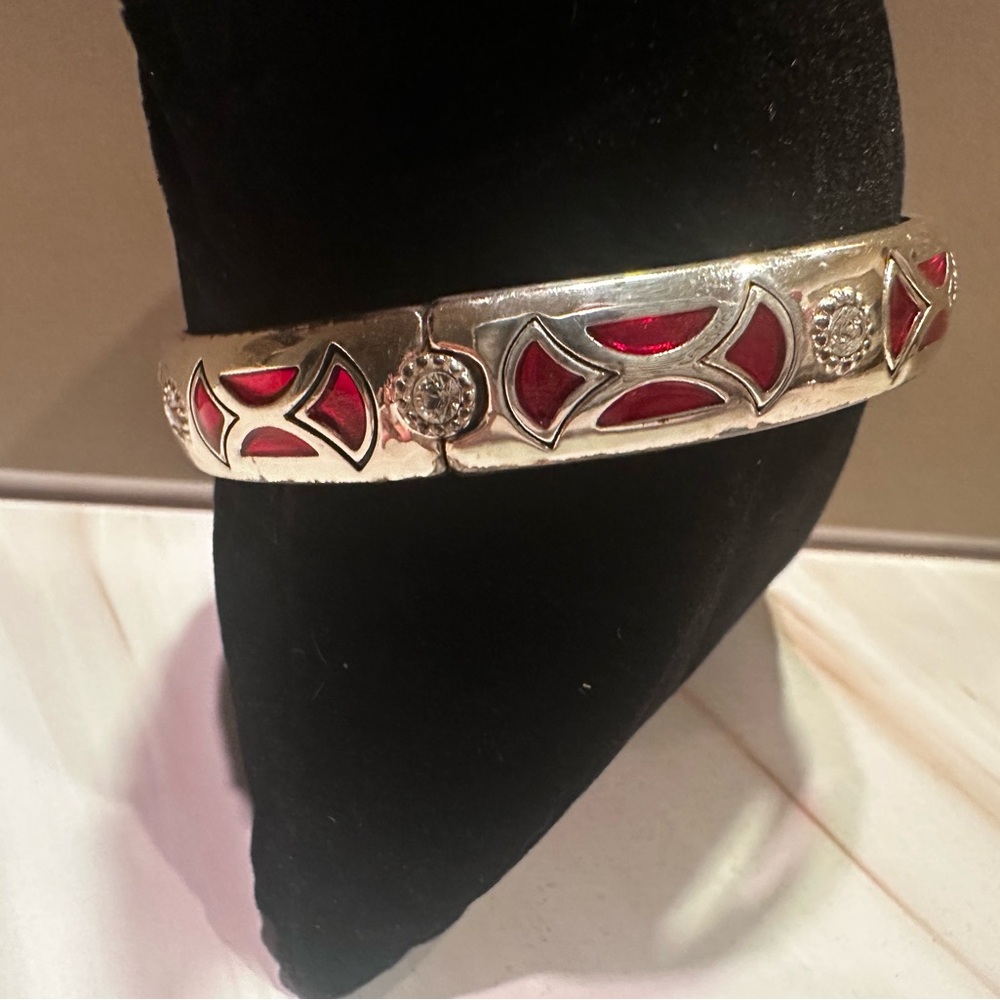 Brighton Silver Bracelet with Red Accents - Picture 3 of 3